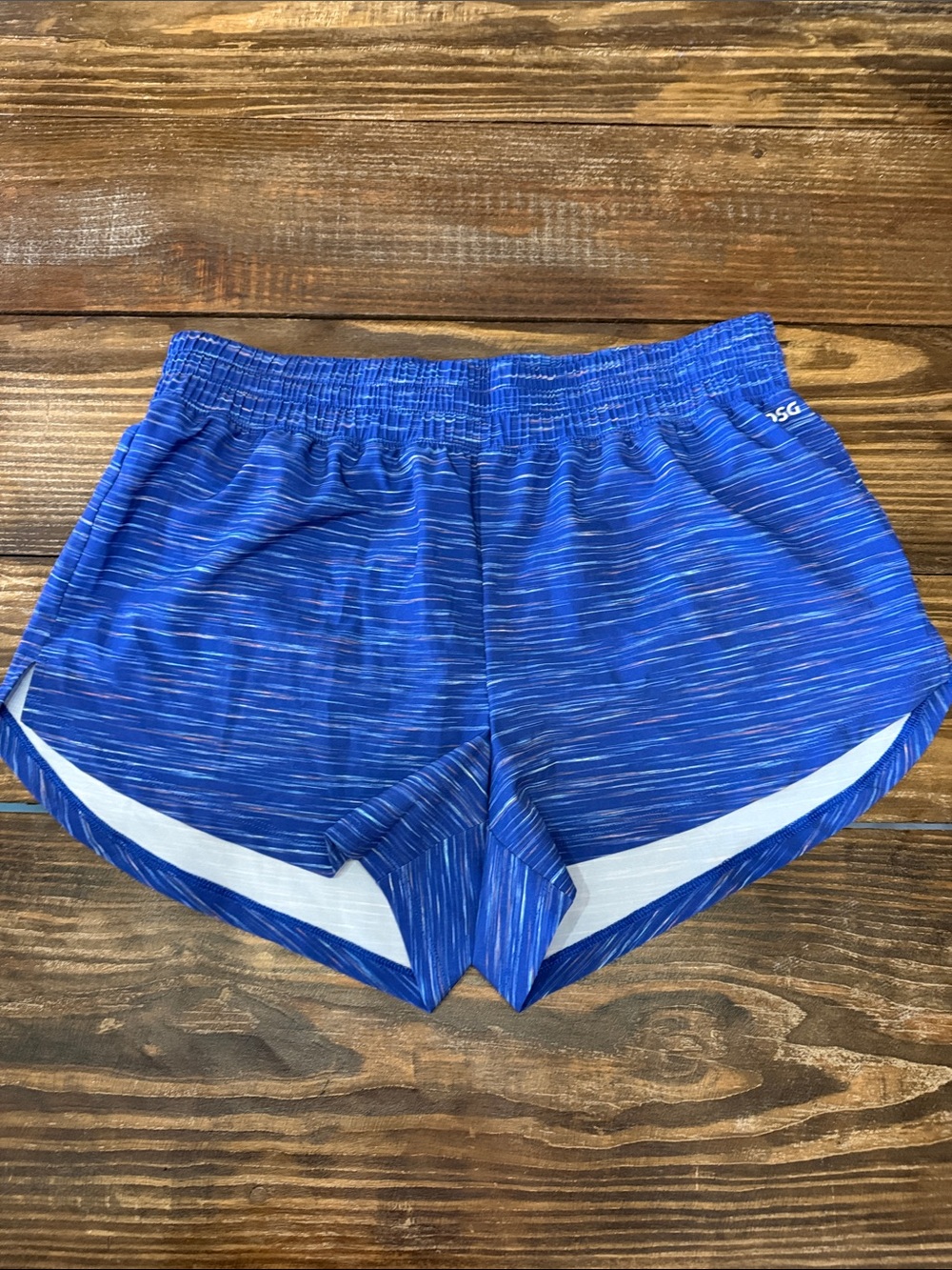 DSG Royal Blue Women's Athletic Shorts with White Trim